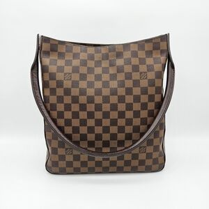Authentic Louis Vuitton Damier Ebene Looping #4277M